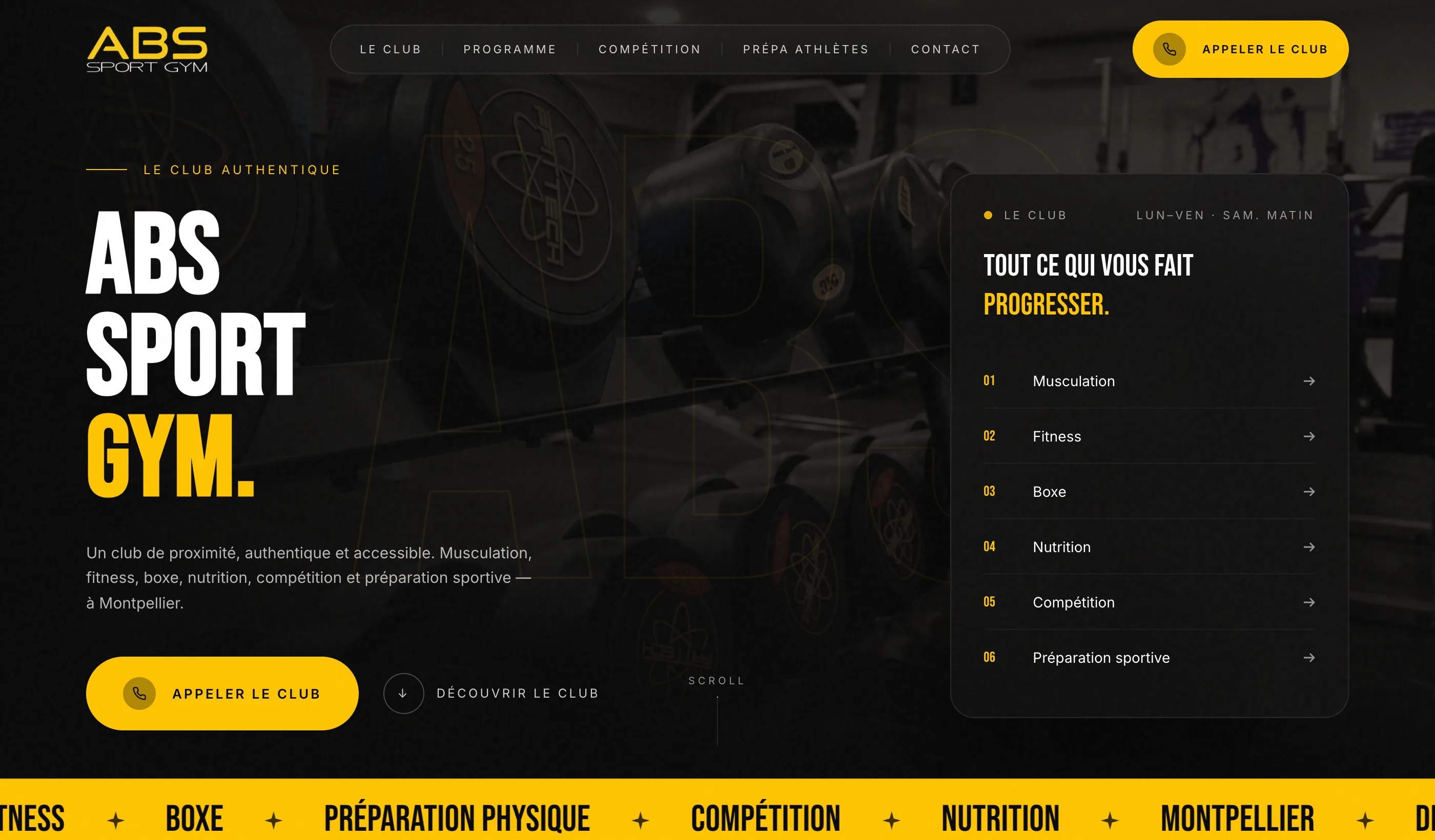 Site ABS Sport Gym
