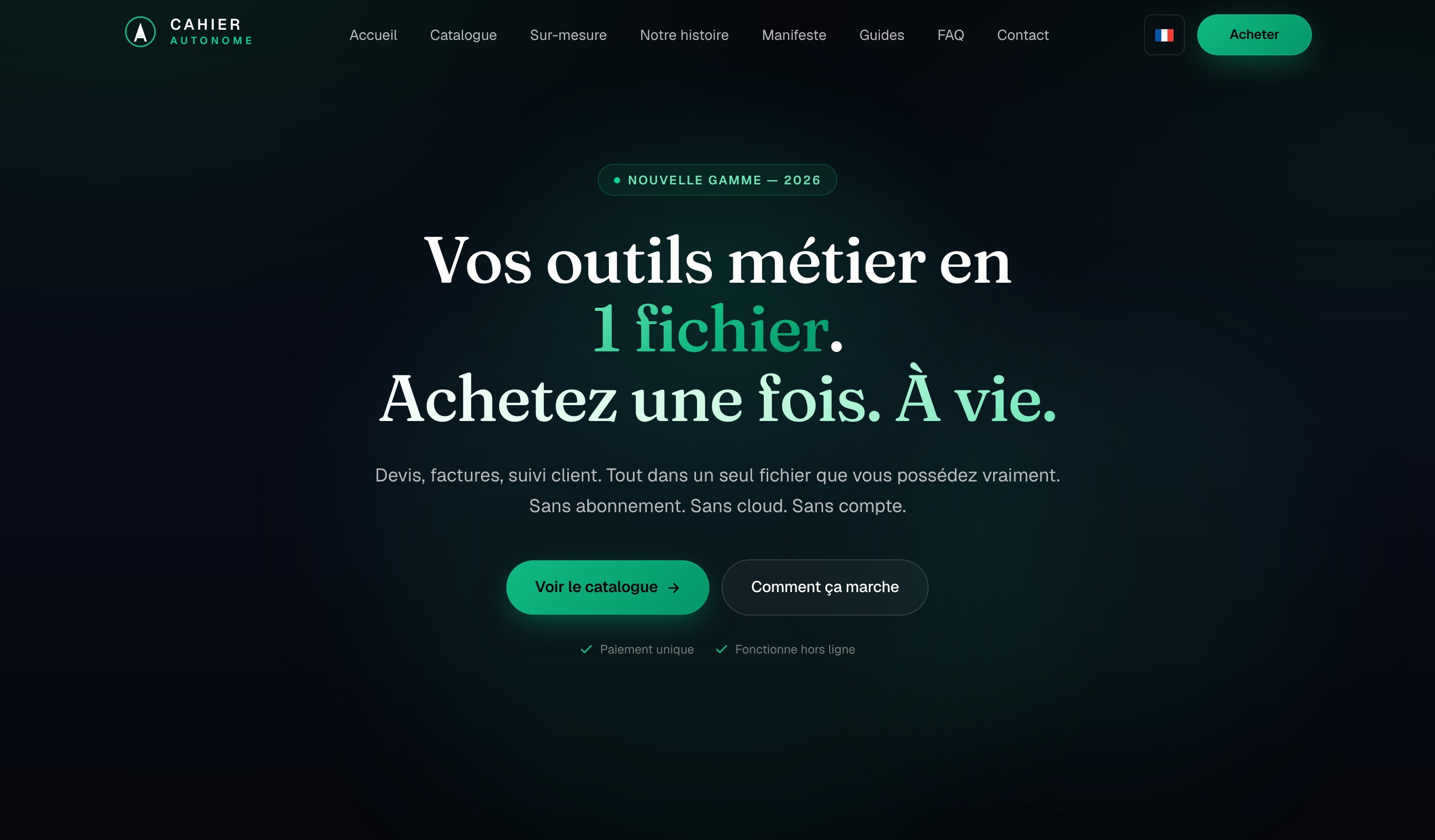 Site Cahier Autonome